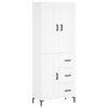 vidaXL Visoka komoda bijela 69,5x34x180 cm konstruirano drvo