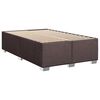 vidaXL Krevet box spring s madracem tamnosmeđi 120 x 190 cm od tkanine