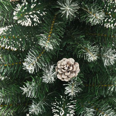 vidaXL Umjetno usko božićno drvce sa stalkom 120 cm PVC