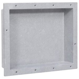 vidaXL Ni&scaron;a za tu&scaron; mat siva 41 x 51 x 10 cm