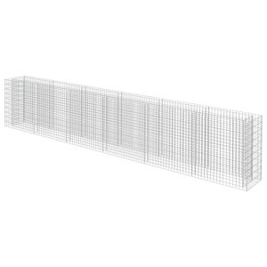 vidaXL Gabionska sadilica od pocinčanog čelika 540 x 50 x 100 cm