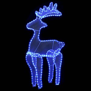 vidaXL Ukrasni božićni sob s mrežom i 306 LED žarulja 60 x 24 x 89 cm