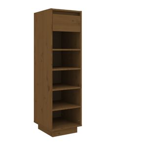 vidaXL Ormarić za cipele boja meda 30x34x105 cm od masivne borovine