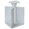 vidaXL Ukopana baza za suncobran srebrna 27,5 x 27,5 x 45 cm čelična