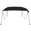 vidaXL Tenda bimini s 4 luka crna 243x244x137 cm