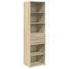 vidaXL Visoka komoda boja hrasta 50x42,5x185 cm od konstruiranog drva