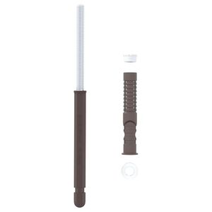vidaXL Podupirači za plutajuće police 12 Bež &Oslash;10 x 170 mm Čelik
