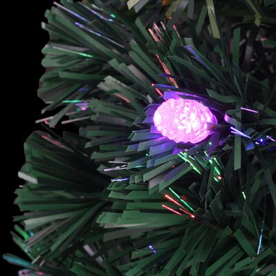 vidaXL Osvijetljeno božićno drvce sa stalkom 150 cm optička vlakna