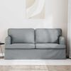 vidaXL Sofa 140cm Svijetlo siva Metal