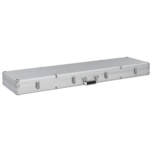 vidaXL Kutija za oružje srebrna 134 x 35 x 12 cm aluminijska