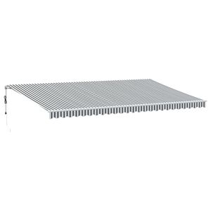 vidaXL Tenda na automatsko uvlačenje antracit i bijela 600 x 350 cm