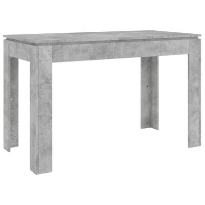 vidaXL Blagovaonski stol siva boja betona 120 x 60 x 76 cm od iverice