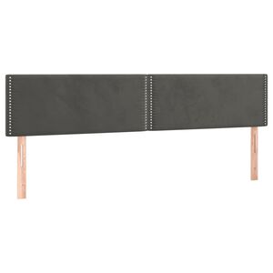 vidaXL Uzglavlja tamnosiva 160x5x78/88 cm bar&scaron;unasta