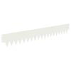 vidaXL Ograda oko Travnjaka 50 pcs 103 x 15 cm metal Bijela