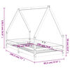 vidaXL Okvir za dječji krevet 90 x 190 cm od masivne borovine