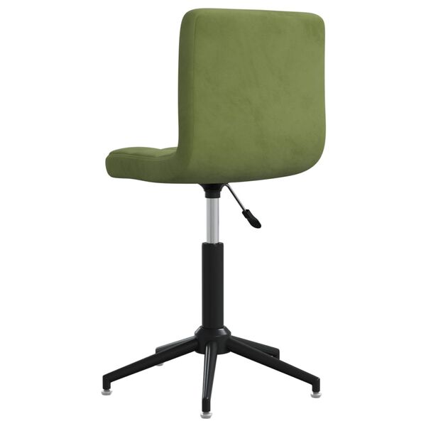 3087669 vidaXL Swivel Dining Chairs 4 pcs Light Green Velvet (334431&times;2)