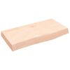 vidaXL Kupaonska radna ploča 60x30x(2-6) cm netretirano masivno drvo