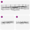 vidaXL Set vanjskih sofa 7 pcs Prirodna Čvrsto drvo akacije