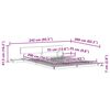 vidaXL Krevetna konstrukcija s uzglavljem Smeđa 160 x 200 cm boja drva