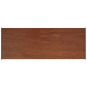 vidaXL Prozorska klupčica Smeđe drvo 60 x 30 x 4,5 cm PVC
