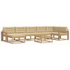 vidaXL Set vanjskih sofa 8 kom. Bijela i bež