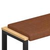 vidaXL Jastučić za klupu Umjetna koža Smeđa Dubina 35 cm