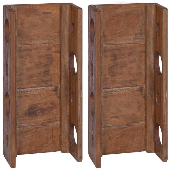 vidaXL Stalak Smeđa 24 x 13 x 54 cm Čvrsto mahagonijsko drvo