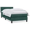 vidaXL Box Spring krevet s madracem tamnozeleni 80x210 cm bar&scaron;un