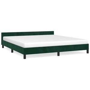 vidaXL Okvir za krevet bez madraca tamnozeleni 180x200 cm bar&scaron;unasti