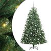 vidaXL Umjetno božićno drvce s nogom Zelena 180 cm PVC i metal