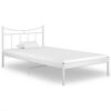 vidaXL Okvir za krevet bijeli metalni 100 x 200 cm
