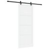 vidaXL Klizna vrata ORKDAL 93 x 232 cm Konstruirano drvo Bijela i crna