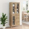 vidaXL Highboard Umjetnički hrast 69,5 x 34 x 180 cm Konstruirano drvo