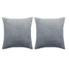 vidaXL Set jastuka od tkanine 2 kom 45 x 45 cm sivi