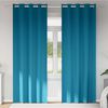 vidaXL Zavjese za blackout s prstenovima 2 pcs Tirkizna 260 x 140 cm
