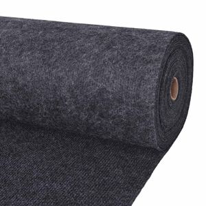 vidaXL Tepih Antracit 1,2 x 20 m Poliester