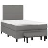 vidaXL Krevet box spring s madracem tamnosmeđi 120 x 190 cm od tkanine