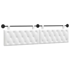 vidaXL Držeće uzglavlje Zidne Bijeli 210 x 55 x 7 cm tkanina
