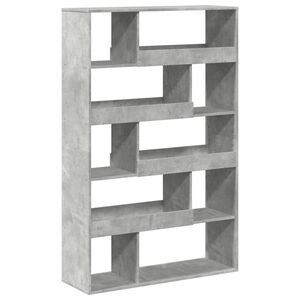 vidaXL Regal za knjige boja betona 100x33x156,5 cm konstruirano drvo