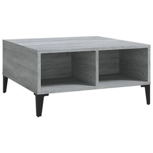 vidaXL Stolić za kavu siva boja hrasta 60x60x30 cm konstruirano drvo