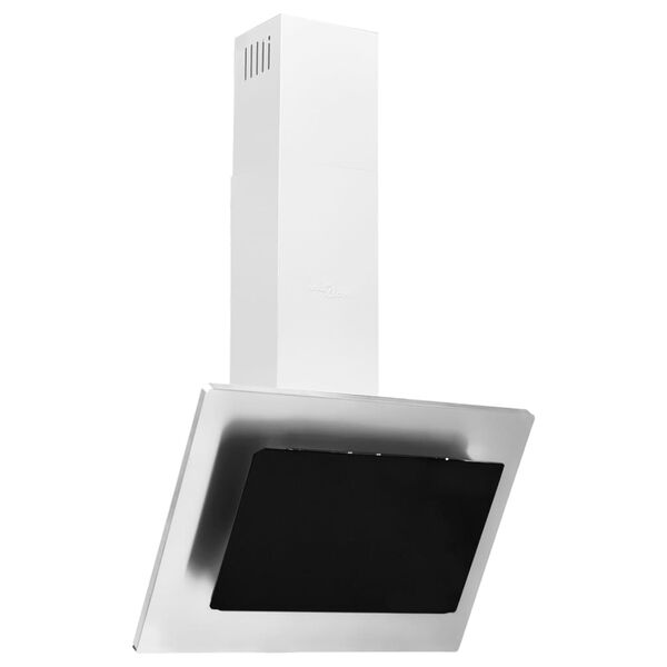 vidaXL Zidna napa 60 cm od nehrđajućeg čelika i stakla srebrna