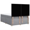 vidaXL Krevet box spring s madracem svjetlosivi 140x200 cm od tkanine