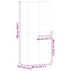 vidaXL Ormar za cipele Šareni 80 x 35.5 x 180 cm Konstruirano drvo