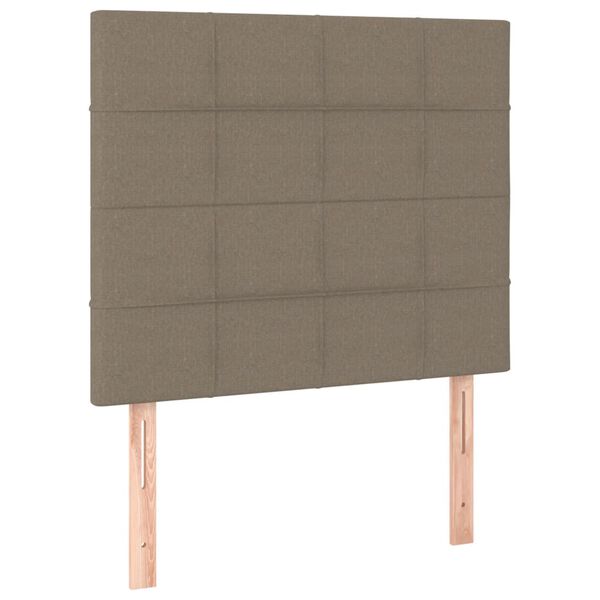 vidaXL Uzglavlje boje taupe 100x5x118/128 cm tkanina