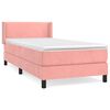 vidaXL Box spring krevet s madracem ružičasti 100x200 cm bar&scaron;unasti