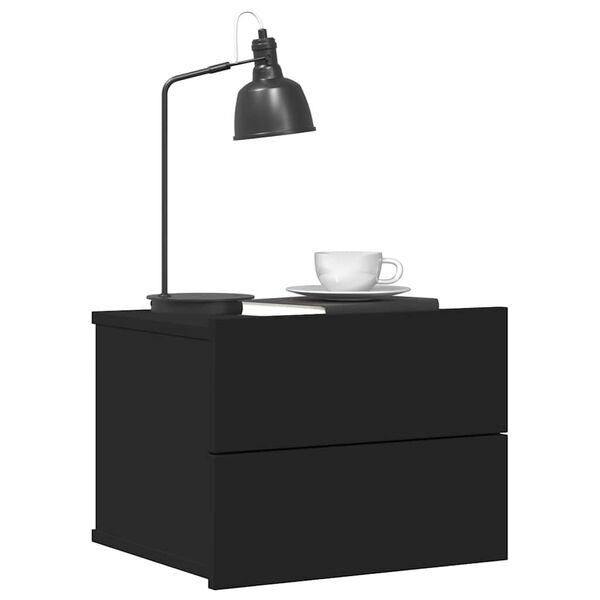 vidaXL Noćni ormarić crni 40 x 30 x 30 cm od konstruiranog drva