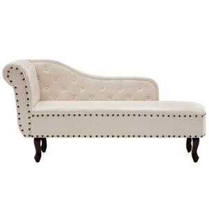 vidaXL Rimska Sofa Umjetna Koža Krem Bijela