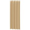 vidaXL Voile zavjese s ušicama 2 kom boja pijeska