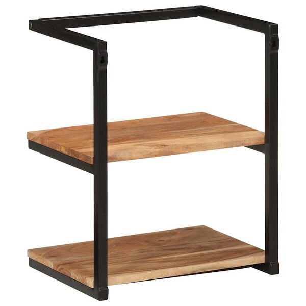 vidaXL Zidne police 40 x 30 x 50 cm od masivnog drva bagrema i željeza