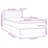 vidaXL Box spring krevet s madracem crni 90x210 cm bar&scaron;unasti